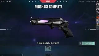 Buying singularity sheriff from shop valorant