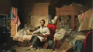 Lincoln Writing The Proclamation of Freedom.mov