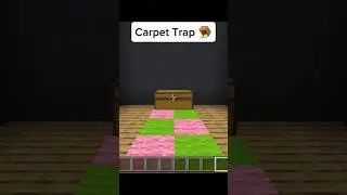 Minecraft Simple Carpet Trap 🪤 #shorts
