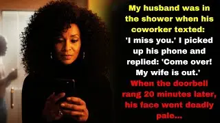 He was showering when his coworker texted him “I miss you.” I replied for him: “Come over!”... 