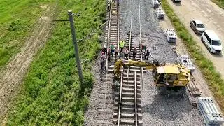 Lucrări modernizare Lotul 2 Lugoj - Timișoara Est - inflexiune Stația Belinț
