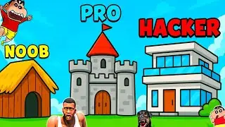 SHINCHAN NOOB vs PRO vs HACKER in AGE EVOLUTION TYCOON ROBLOX with FRANKLIN & CHOP | DREAM SQUAD