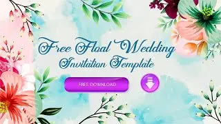 Free Blank wedding Invitation Template // save the date video #invitation #freetemplate