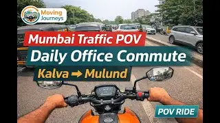Daily Office Commute POV | Kalva → Mulund | Mumbai Ride