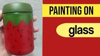 paint a glass coffee bottle