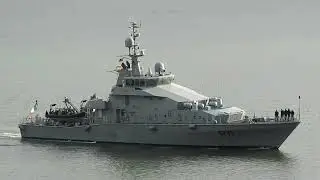 LE AOIBHINN  [ Irish Naval Service ] in lower Cork harbour on Sunday, December 15 - 2024.