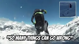 BASE Jumping a Snowbike off a 400ft Cliff | Interview Clip | PROFOUNDLY Pointless