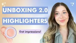 Cream Highlighters are BACK! First Impressions, Highlighter Application