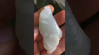 Карп удачи из белого нефрита #нефрит #jade #nephrite #резьбапокамню