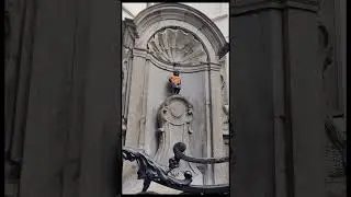 Famous statues of Manneken pis#belgium #brussels #urope #shortsyoutube #viral #travel #shorts