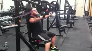Warrington based primal Strength and Conditioning Gym - Banded Chest Press