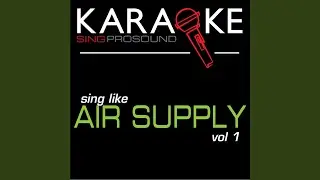 I Can Wait Forever (Karaoke Instrumental Version) (In the Style of Air Supply)