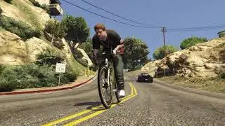 GTA 5 Jimmy skids on a fixie