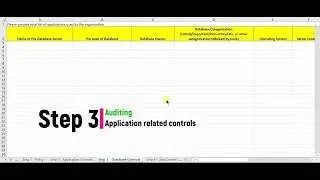 Lecture 5 - Step 3 -  Auditing controls related to Database.