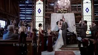 New Hampshire White Mountain Barn Wedding \\ Bishop Farm Wedding
