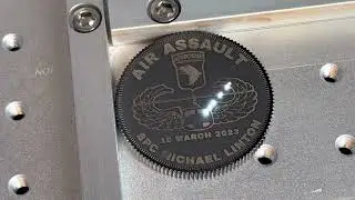 Laser Engraving a Stainless Steel Coin