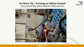 Hx Nitro TIJ | Printing on White-Coated Structural Bar with Robotic Mechanism