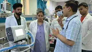 #drabhishekshukla #conducted #practical #demonstration #ventilator #weaning #step #recovery process