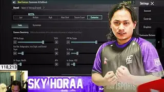 🔥 Skyhoraa Sensitivity Code BGMI/PUBG | Update 4.0 MVP Nepali Pro 5 Finger Sensitivity 2025