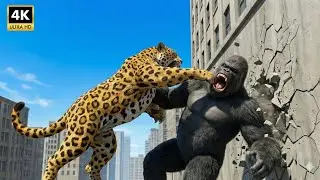 Who Wins? King Kong 🆚The Giant Jaguar : The Ultimate Showdown!