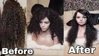 HOW I REVIVE MY OLD CURLY WIG | BOILING METHOD