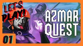 Let's Try Azmar Quest &brvbar; Intricate Old School Text Based RPG &brvbar; Maligna the Witch 01