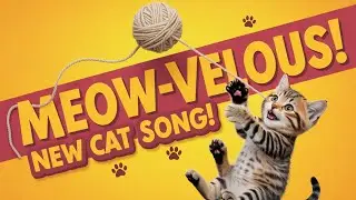 Meow Nursery Rhymes for Kids | Cute Cat Singing and Dancing with Funny Kitten Learning Fun