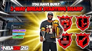 This EXTREMELY RARE 2-WAY BREAK STARTING SHAP Build Is UNDERRATED In 2K26!!