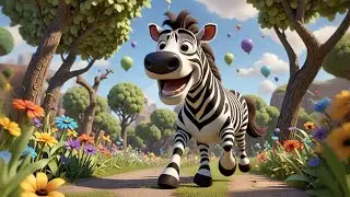 Zara Zebra Hops on One Leg | Balance Song for Kids | Nursery Rhymes and Baby Learning Songs