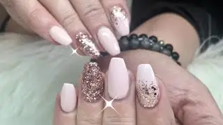 All Natural Nails/Applying Loose Glitter/Madam Glam