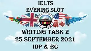 25 September 2021 IELTS / Writing Task 2 / Academic / Evening Slot / Exam Review / INDIA