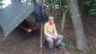 TRIPOD RAISED BED AND SHELTER #bushman #bushcraft #campping #camping #survival #camp #outdoorskills 