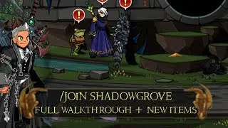 AQW /join shadowgrove Full Walkthrough | Plus War Rare Shop Items + War Chest