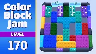 Color Block Jam Level 170 | Every Puzzle Solved! 🎯