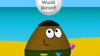 Pou 3D cliff jump survive WORLD RECORD in 24:37:350