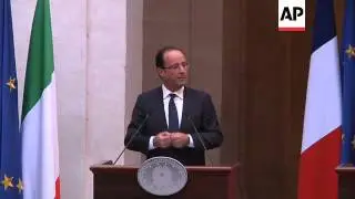 FRENCH AND ITALIAN LEADERS AGREE IMPORTANCE OF BUDGET DISCIPLINE