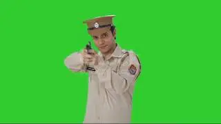 Green screen gun fire India police #shorts