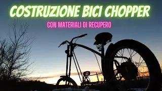 Costruzione bici chopper con materiale di recupero