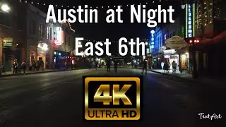 【4K】 Austin at Night - East 6th Street - Thursday Night Walk