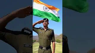 Proud Indian Army Soldier Saluting Our Flag | Nation First 🇮🇳🔥 #army #jaihind #100k