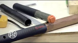 Gearlab Outdoors | Carbon Fiber Ferrule - Splitting a Wooden Paddle into Two for Easy Transportation