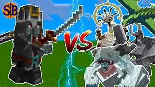 Shogun vs Mowzie's Mobs | Minecraft Mob Battle