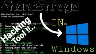 Find Info On Phone Numbers With PhoneInfoga In Windows | @cyberwarriorsap