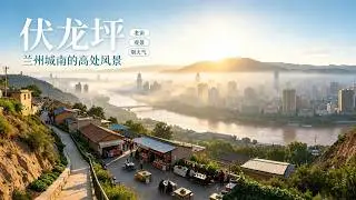中国甘肃兰州“曼哈顿”：住在俯瞰全城的高地上是什么体验？ | 伏龙坪纪实・4K
