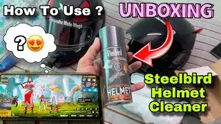 Steelbird Helmet Cleaner 😍 Unboxing || Price & How to use 🤔 New Suprise🥳 Must Watch ✅ Full video