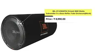 JBL GT-X1500THI 12-inch 1500 Watts Subwoofer in a Bass-Reflex Tube Enclosure (Black)