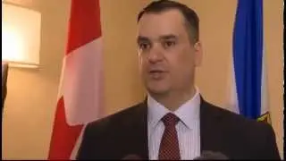 Northern Gateway media scrum - Global TV