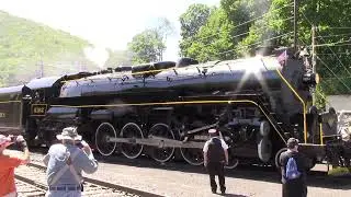 RBMN 2102 Steam 4-8-4 Part 2 at Jim Thorpe, PA 8-13-22
