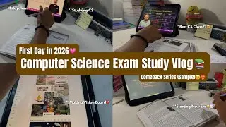 First Day of 2026📈Studying for Plus One CS Exam🙌🏼Vision Board❤️New year Planings❤️&zwj;🔥Comeback???