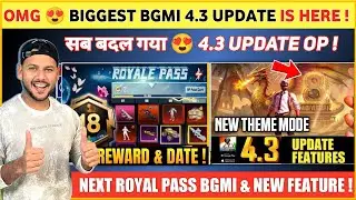 BGMI 4.3 UPDATE 😍 Bgmi Next Royal Pass Date | Bgmi New Update Features | A18 Royal Pass